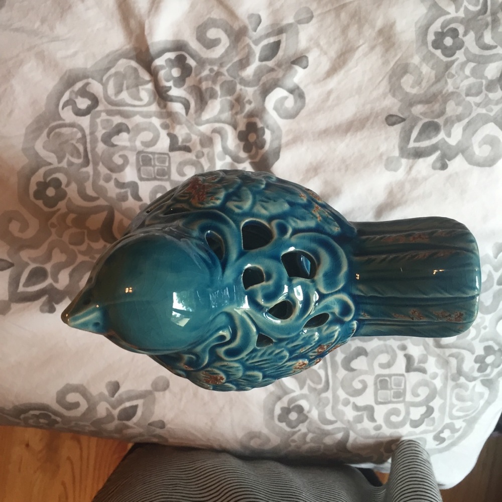 Marshall’s Turquoise Painted Bird Decor - Picture 6 of 6